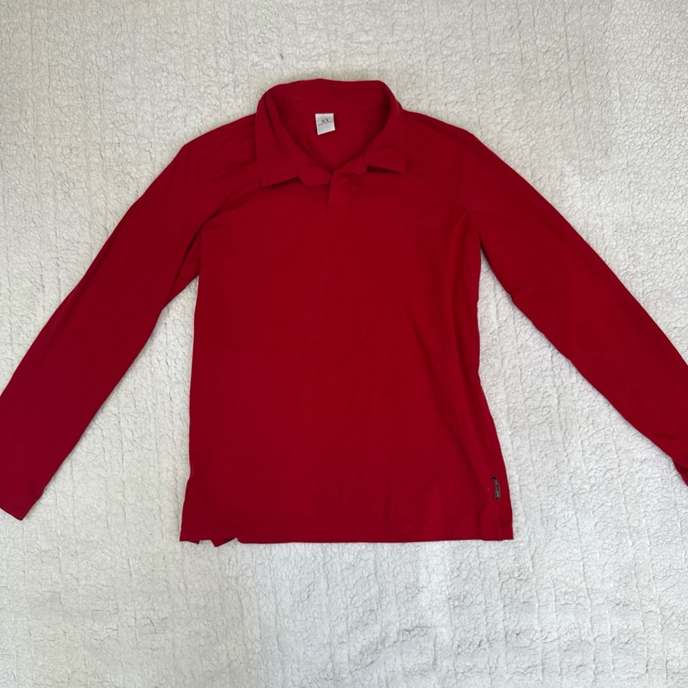 Armani Exchange Vibrant Red Polo men’s